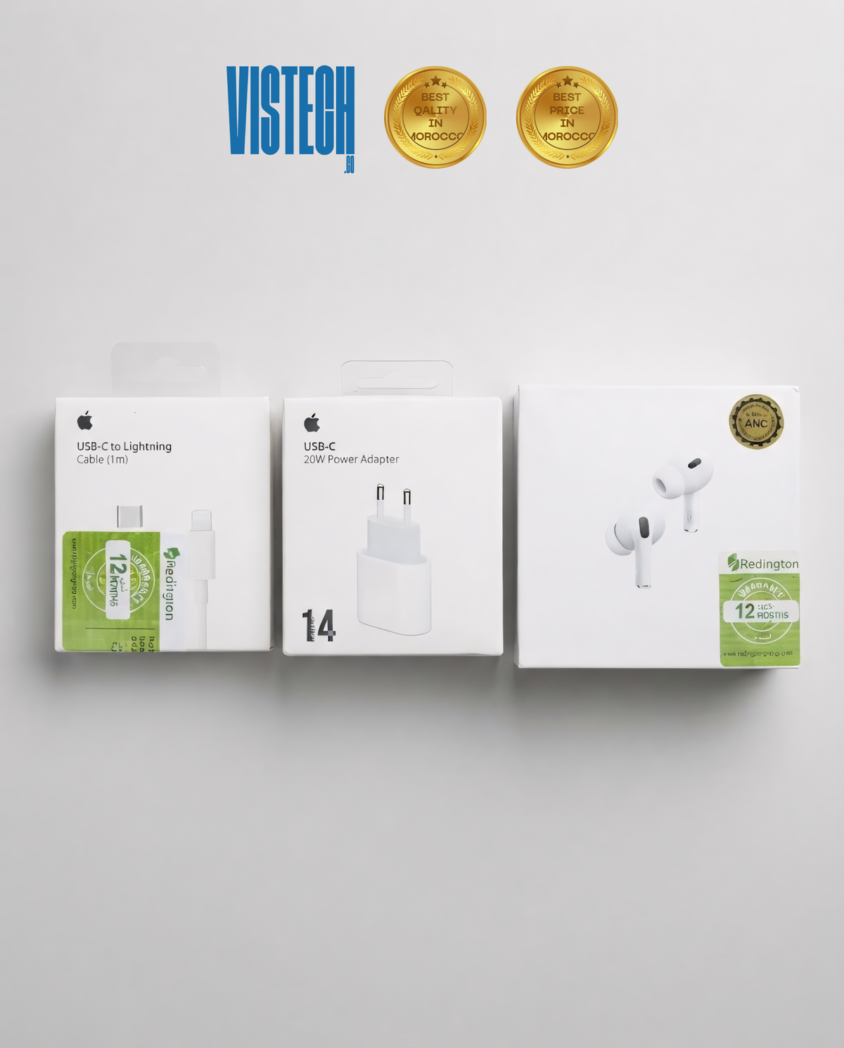 AirPods Pro 2 + Chargeur 20W + Câble